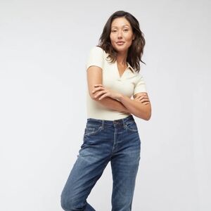 Oliver Logan Ludlow Relaxed Straight Taper Jeans Size 34 | Button Fly | 👖